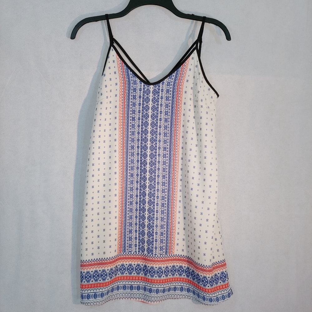 Lush strappy flowy lined top XS
